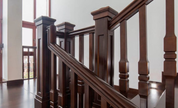 Установка перил на лестницу своими руками - 1