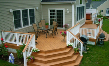 Варианты ограждения террасы. Использование ограждений и перил на террасах, верандах и балконах - 1